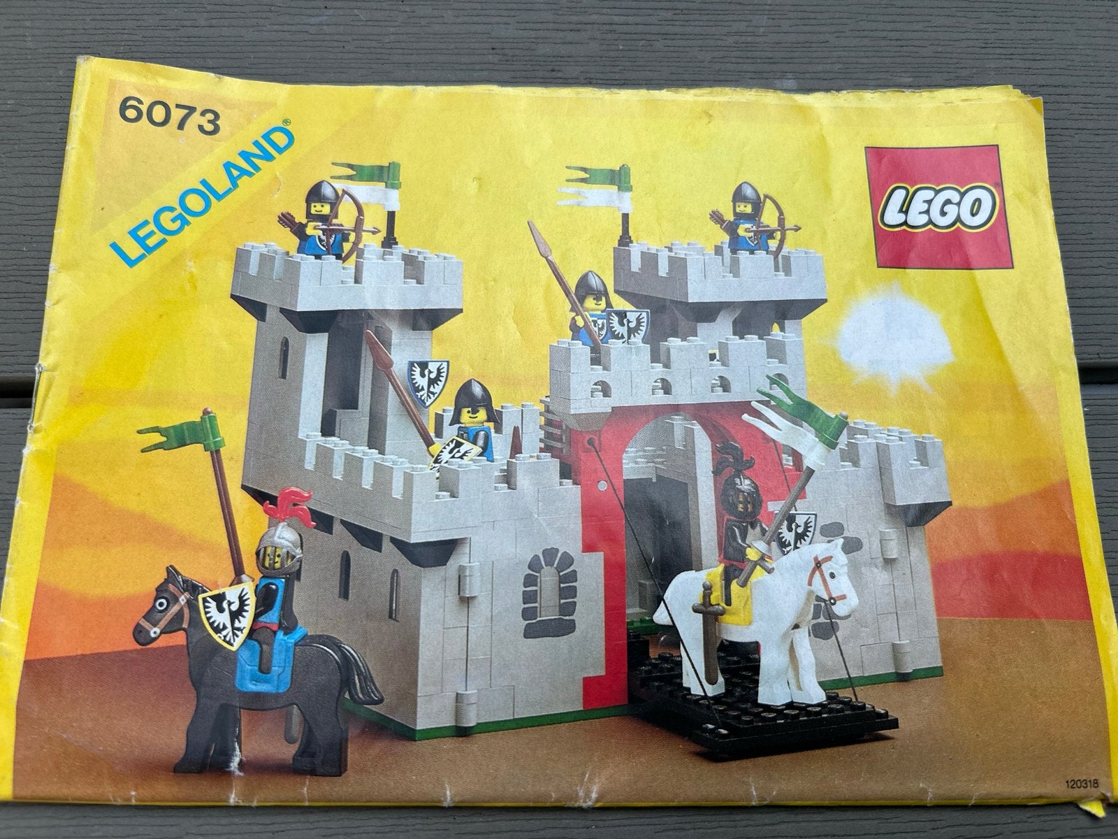 Vintage LEGO Castle sets 6073, 6021, 6040 - incompleet, Ophalen of Verzenden, Gebruikt
