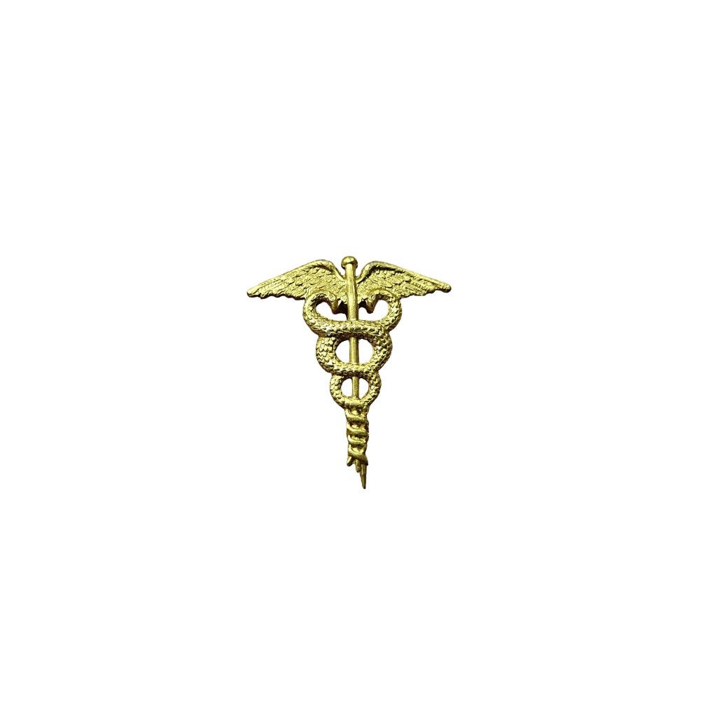 WWII US Collar Pin Medic, Verzamelen, Ophalen of Verzenden, Amerika, Embleem of Badge