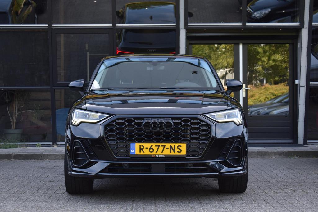 Audi Q3 Sportback 35 TFSI Mhev S Line ACC Lane D.Hoek Keyles, Auto's, 4 cilinders, 1505 kg, Zwart, Bedrijf