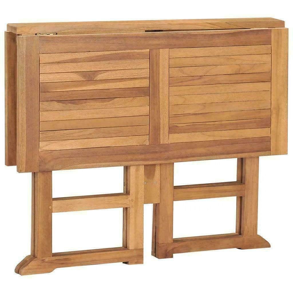 Rechthoekige Teak Houten Balkontafel Tuintafel Klaptafel, Tuin en Terras, Ophalen of Verzenden, Nieuw