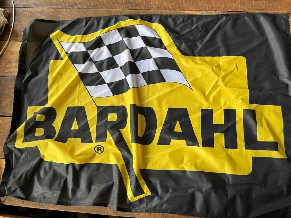 BARDAHL  oil Lubricants garage   reclame vlag, Ophalen of Verzenden, Zo goed als nieuw, Auto's