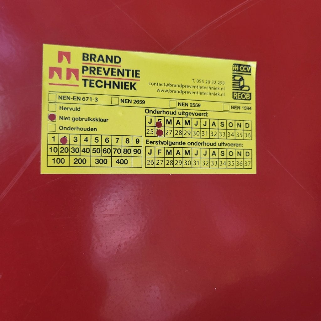 brandslanghaspel, Ophalen, Gebruikt, Brandblusser