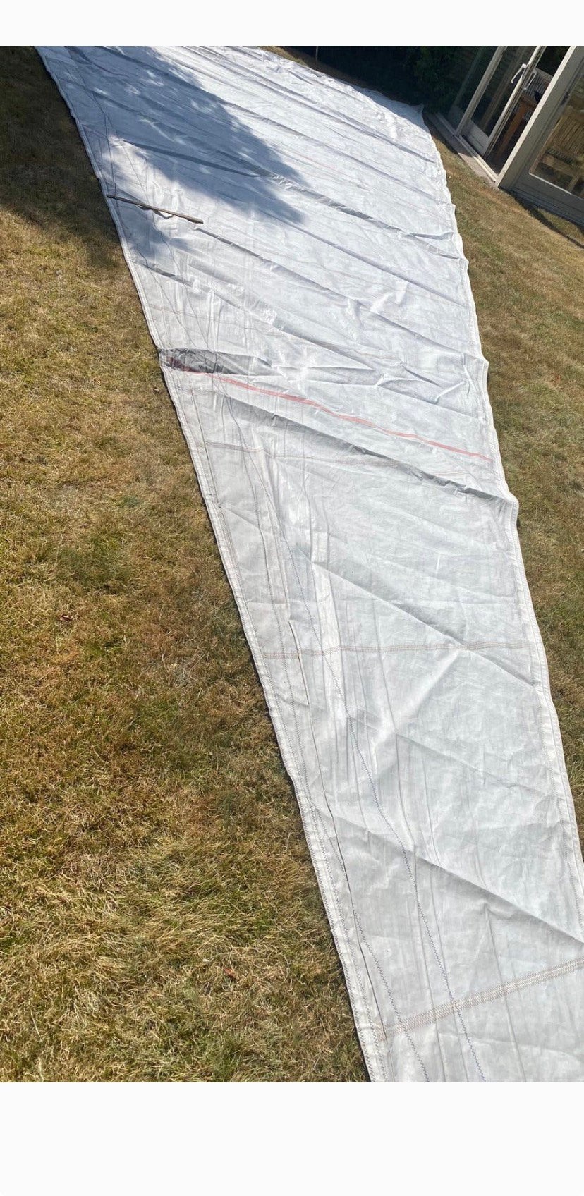 Oud zeil zie foto’s, Ophalen, Gebruikt, 30 tot 60 m²
