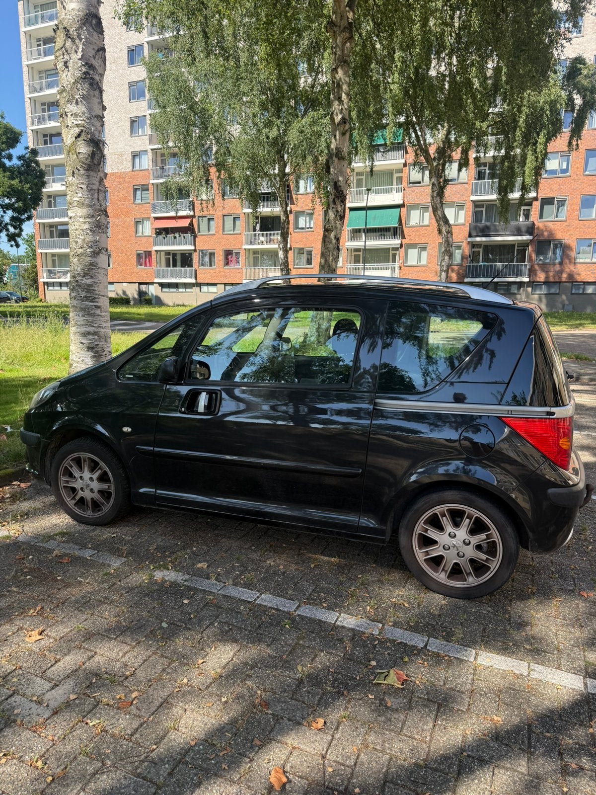Peugeot 1007 1.6 16V Sporty 2-TRONIC 2005 Zwart, Auto's, Peugeot, 15 km/l, 4 cilinders, 4 stoelen, Zwart