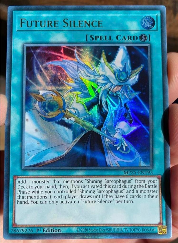 Yu-Gi-Oh! Future Silence MP25 1st Edition !, Ophalen of Verzenden, Zo goed als nieuw, Losse kaart, Foil