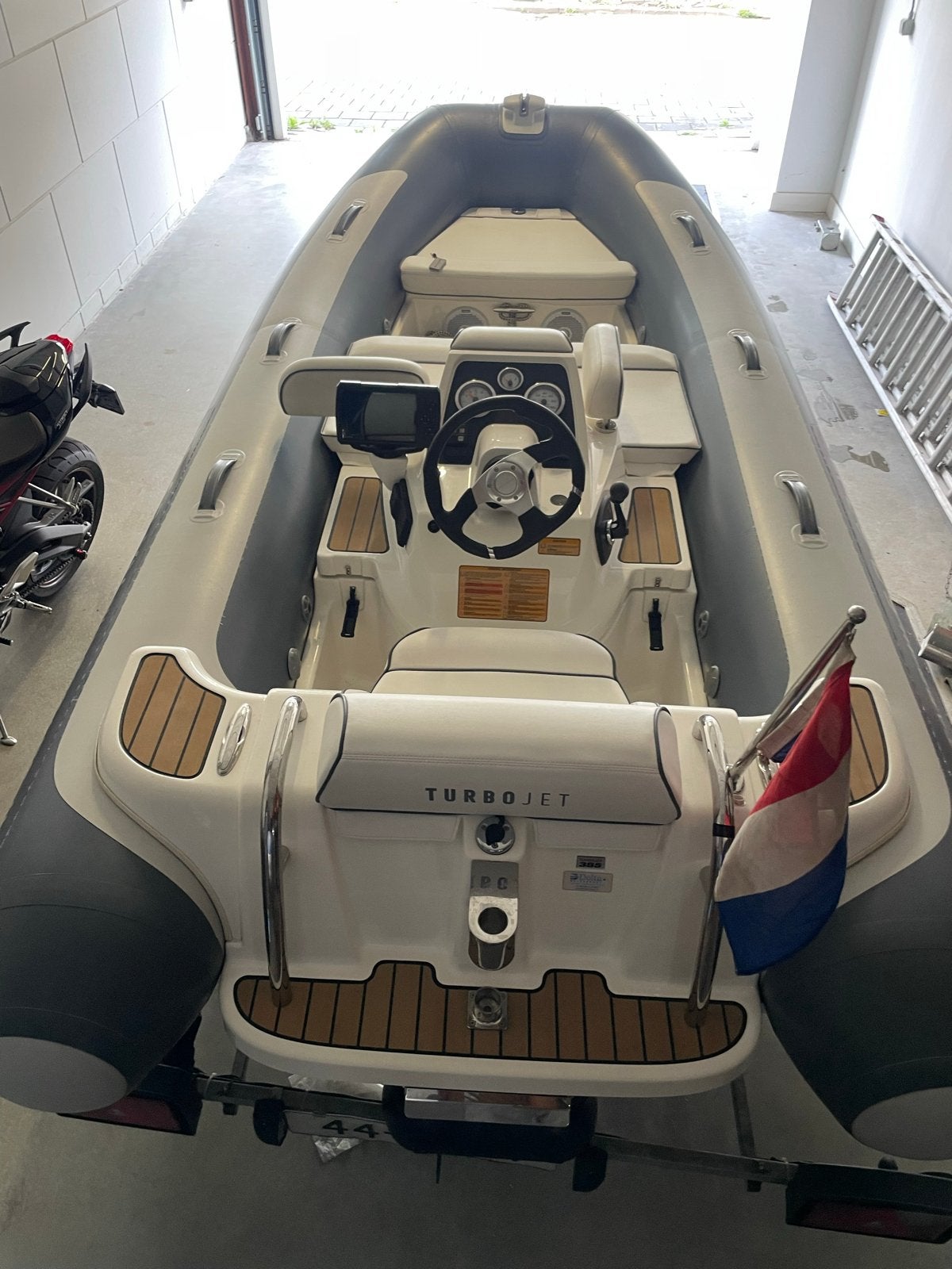 Williams Turbojet 385 - Luxe Tender met 120pk Jet Aandrijvin, Watersport en Boten, Gebruikt, 4 m, 120 pk, Ophalen