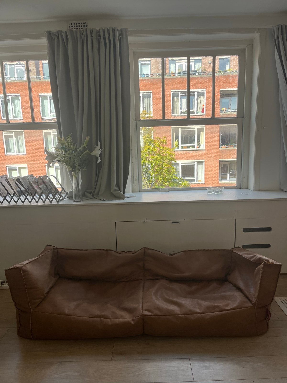 Lounge Pug Zitzakbank - Bruin, Zo goed als nieuw, Huis en Inrichting, Ophalen, Zo goed als nieuw, Bruin, Zitzak