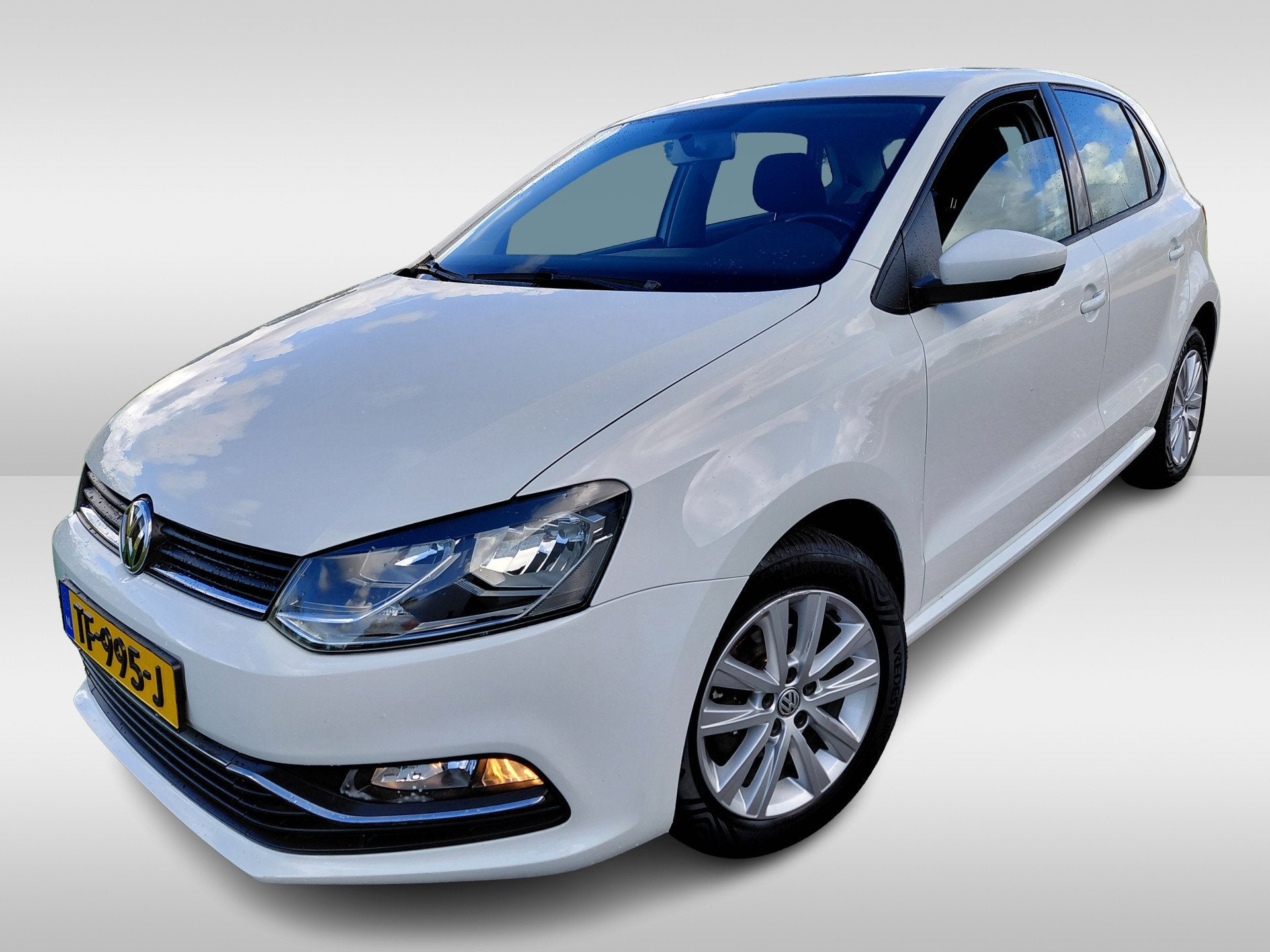 Volkswagen Polo 1.2 TSI 5 drs. Bleu Motion (bj 2017), Stof, 4 cilinders, Start-stop-systeem, Wit