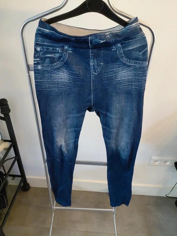 Jeanslook legging maat XS, Legging, Blauw, Overige maten, Ophalen of Verzenden