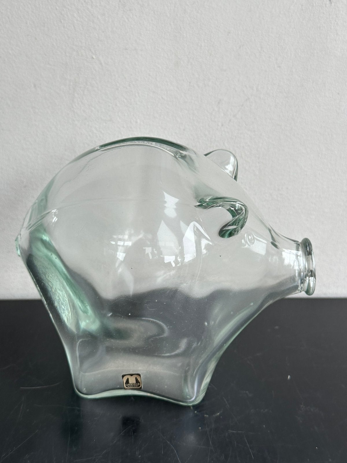 Cascade oud glas spaarpot Varken 18/14 cm, Verzamelen, Spaarpotten, Ophalen of Verzenden, Zo goed als nieuw, Steen, Aardewerk of Keramiek