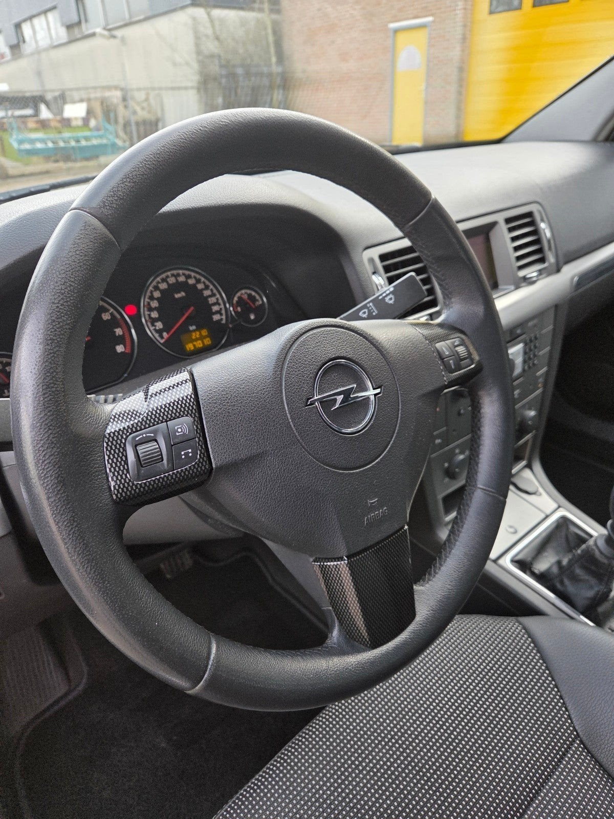 Opel stuur (zonder airbag) met carbon look bediening Vectra, Ophalen, Gebruikt, Opel