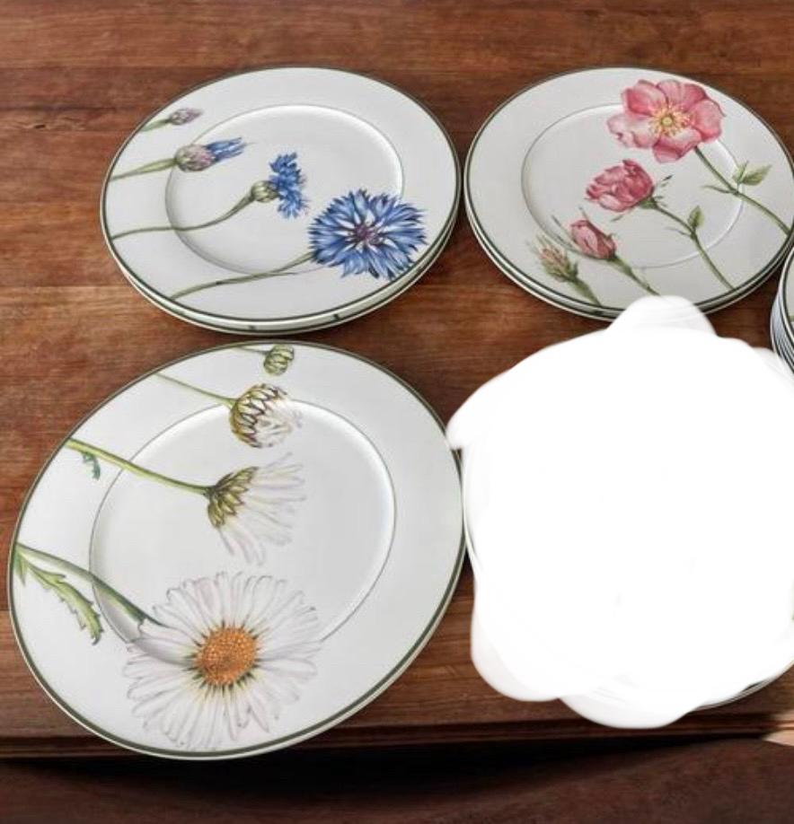 Villeroy & Boch flora gebakschaal/onderbord 31cm, Ophalen of Verzenden