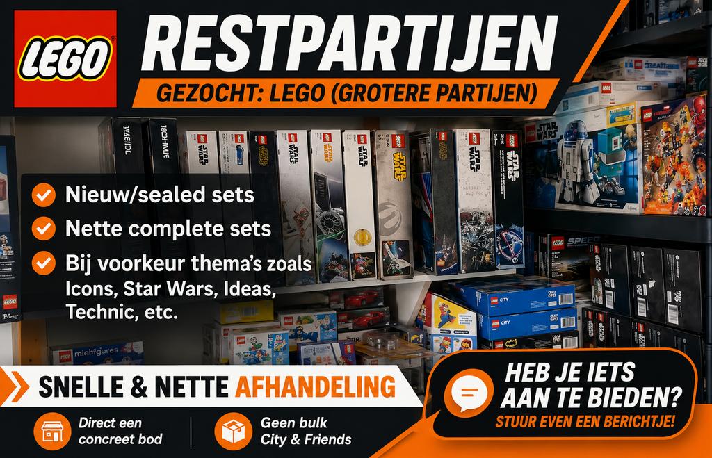LEGO partijen gezocht – Star Wars, Icons, Technic, Ophalen of Verzenden, Nieuw