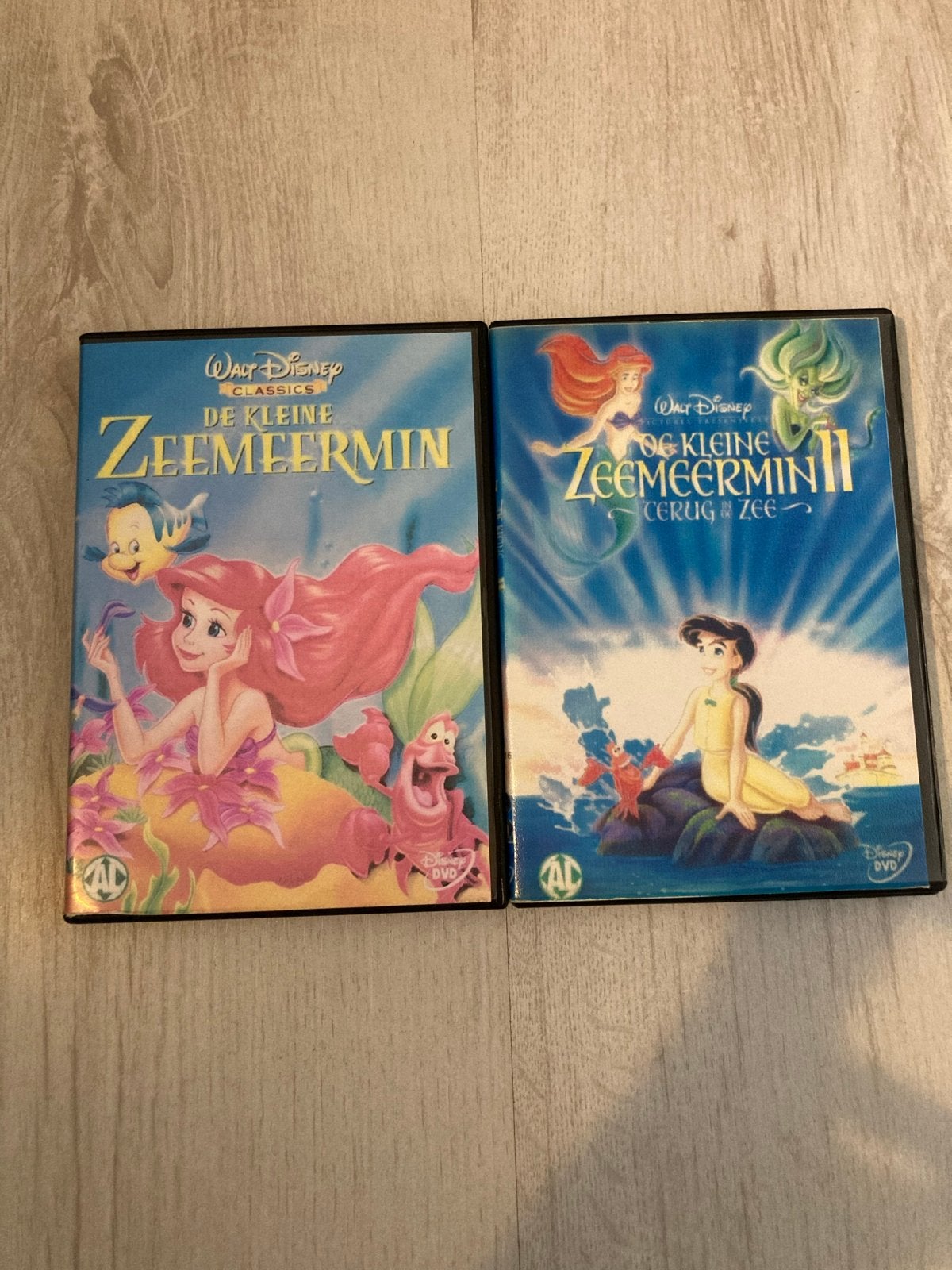 De Kleine Zeemeermin 1 & 2 DVD-set, Gebruikt, Animatie, Alle leeftijden, Nederlands