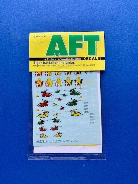 Archer	AR77018	Tiger battalion insignias	1/35, Hobby en Vrije tijd, Modelbouw | Figuren en Diorama's, Verzenden, Nieuw, 1:35 tot 1:50