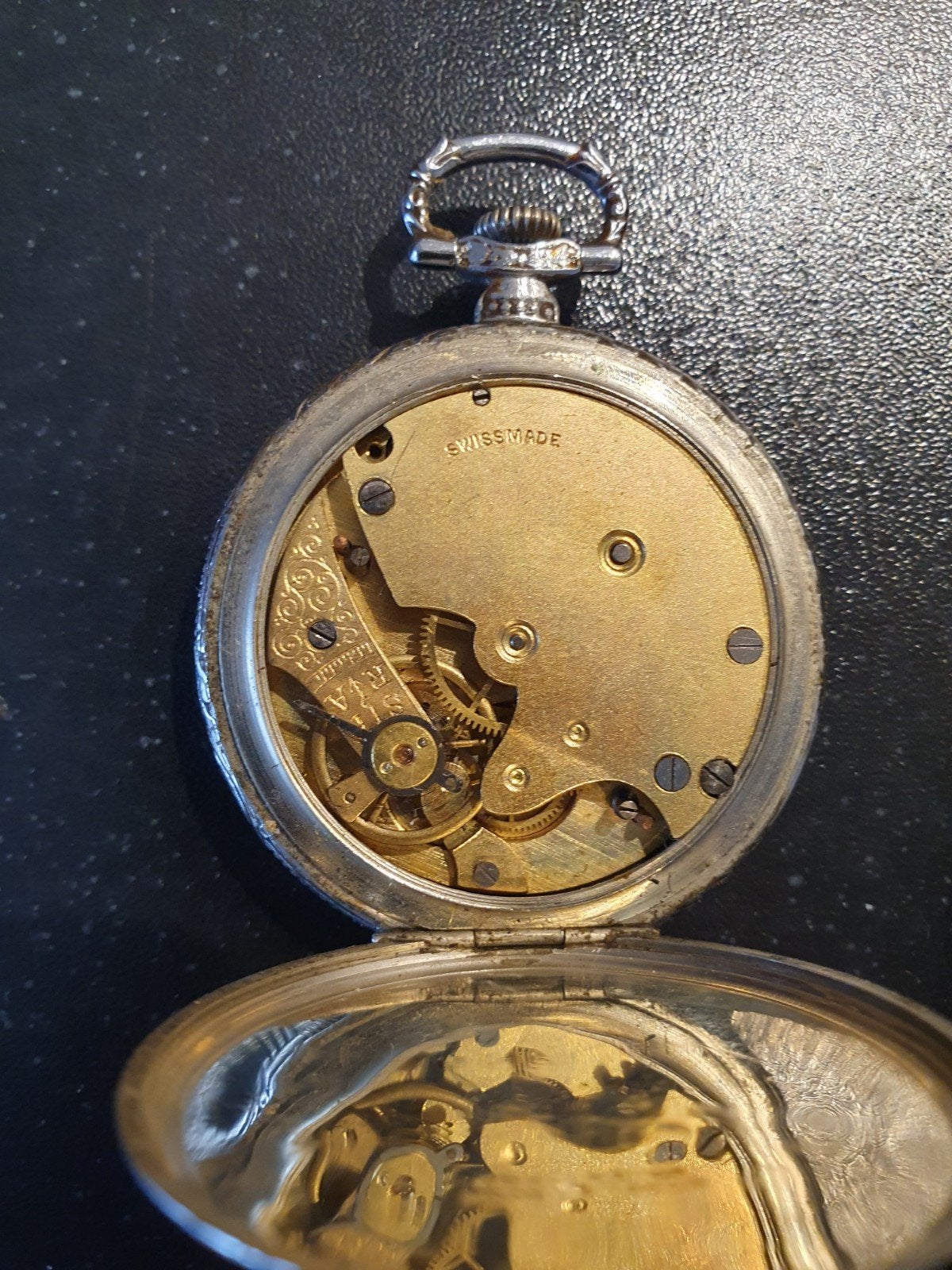 Antiek Zwitsers Zakhorloge zilver, Overige merken, Overige materialen, Zakhorloge, 1900 tot 1930