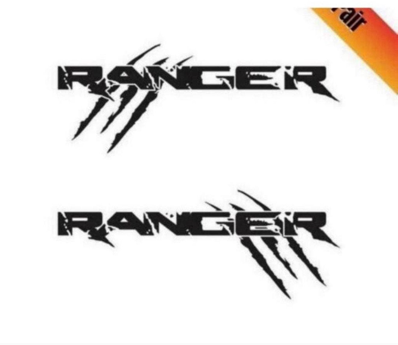 Zwart Vinyl stickers Ford Ranger Claw - zijkanten klauwen, Auto diversen, Autostickers, Ophalen of Verzenden, H, H, H