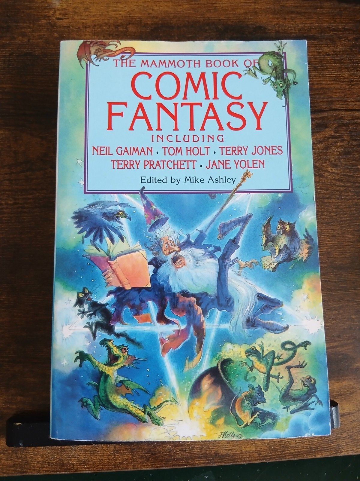 The Mammoth Book of Comic Fantasy, Boeken, Ophalen of Verzenden, Zo goed als nieuw, Mike Ashley (redacteur), Neil Gaiman, Terry Pratchett e.a.