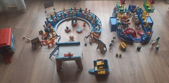 Grote Playmobil Circus Set met dieren en figuren, Ophalen