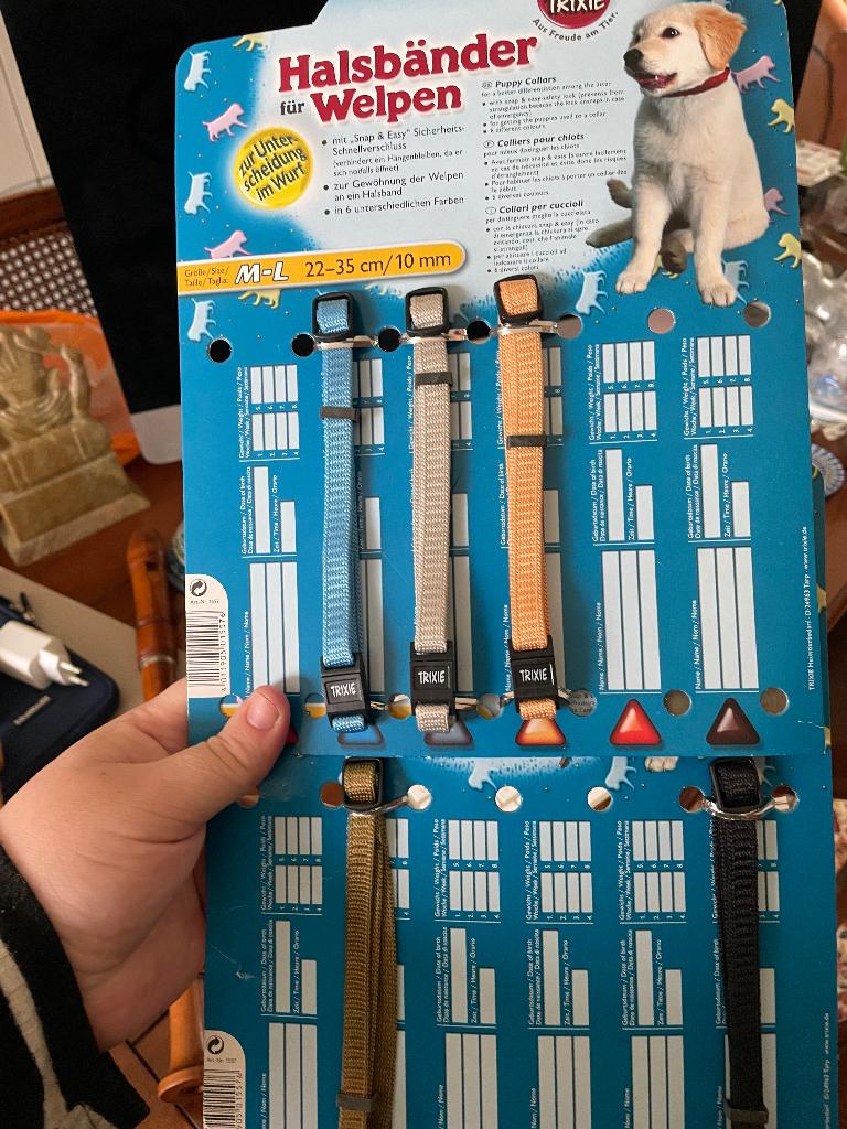 Trixie 5 verstelbare halsbandjes voor pups, Ophalen of Verzenden, Nieuw
