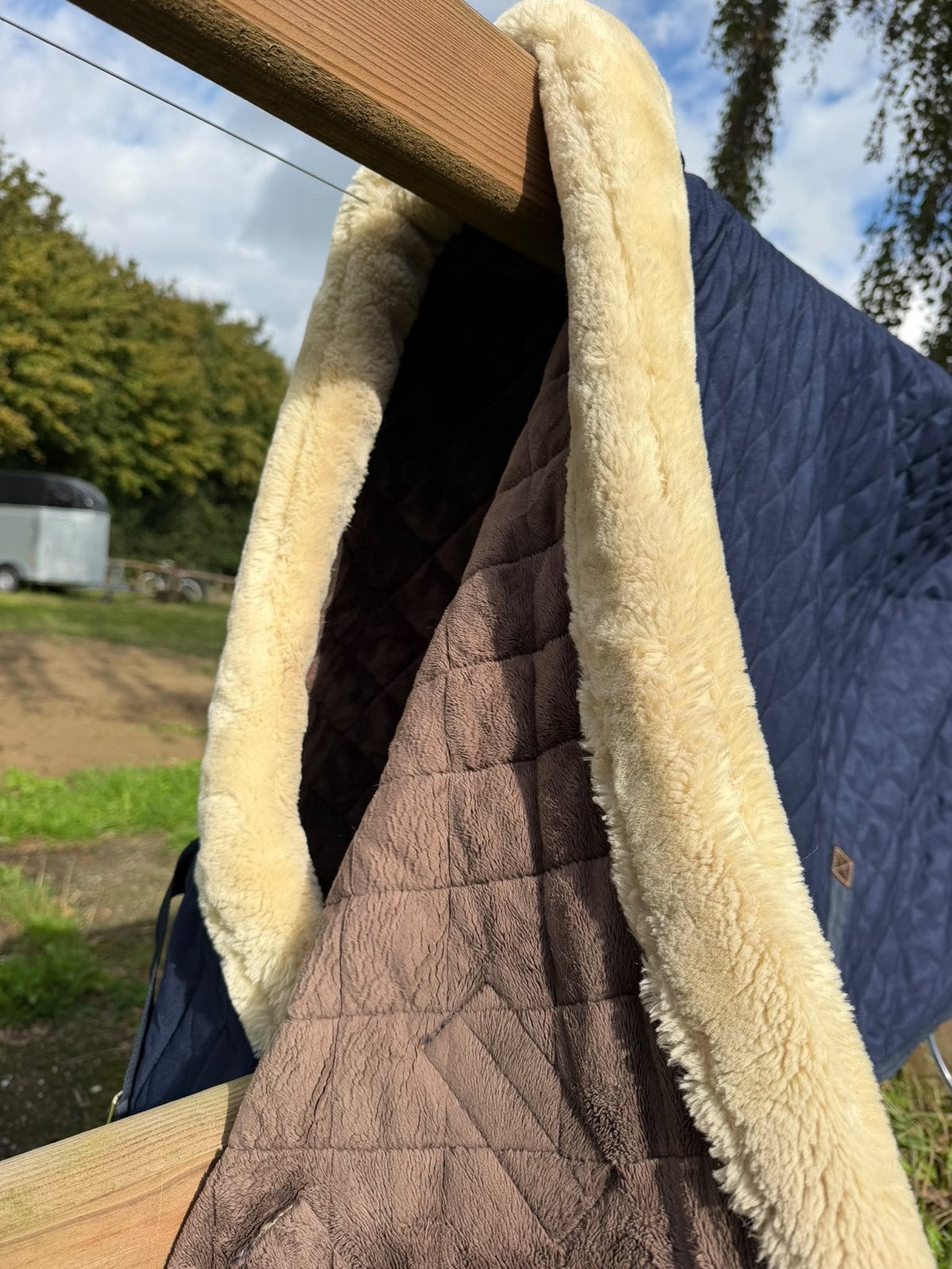 Blauwe Kentucky showdeken maat 115, Ophalen of Verzenden, Zo goed als nieuw, Blauw, Kentucky