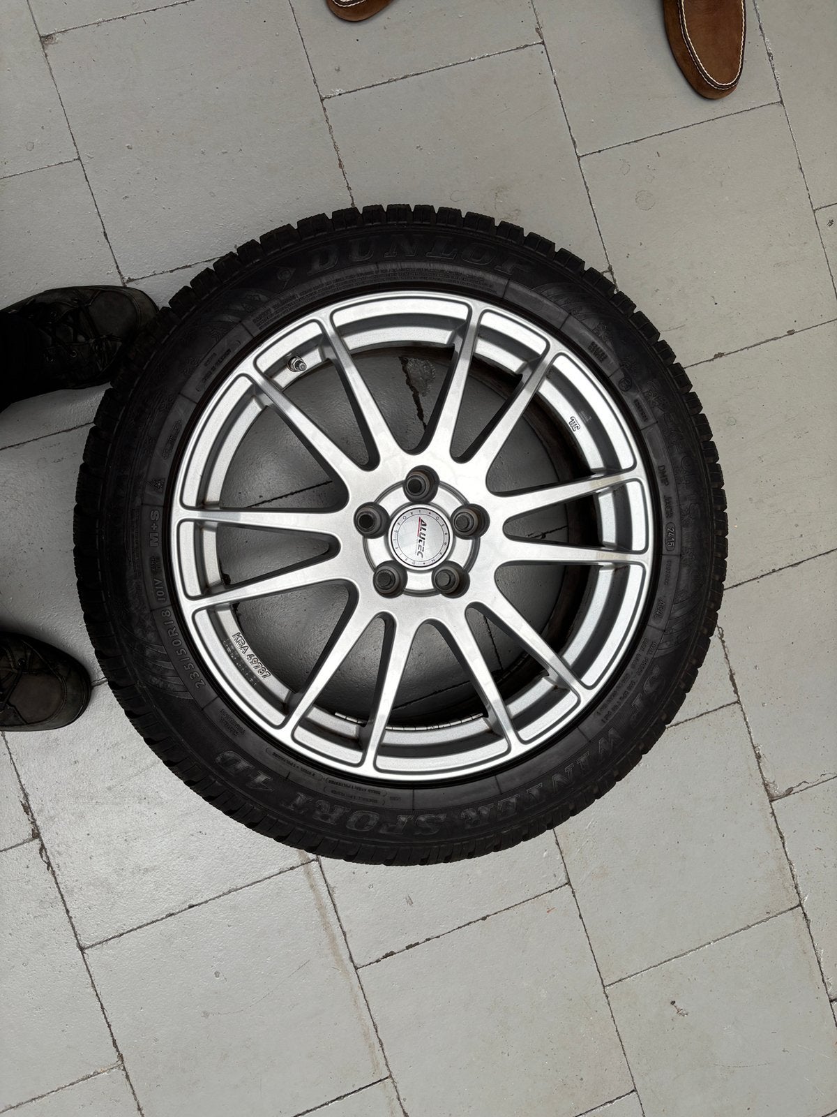 Winterbanden en velgen, Ophalen, 18 inch, Gebruikt, Banden en Velgen