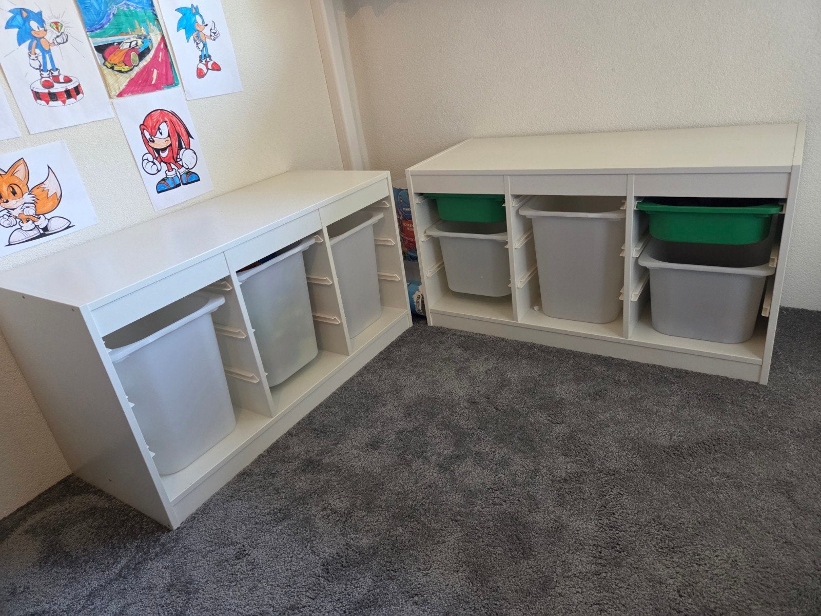 IKEA Opbergkast met Bakken - Ideaal voor Speelgoed. 2 stuks., Kinderen en Baby's, Gebruikt, Kast, 100 cm of meer, Minder dan 50 cm
