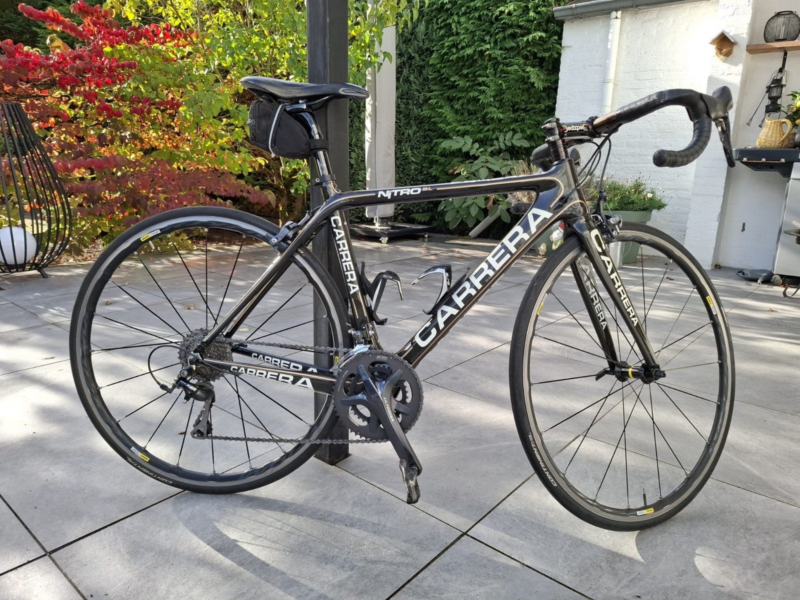 Carrera Nitro Racefiets - Mavic Ksyrium wielen, Fietsen en Brommers, 28 inch, Gebruikt, Carbon, 49 tot 53 cm