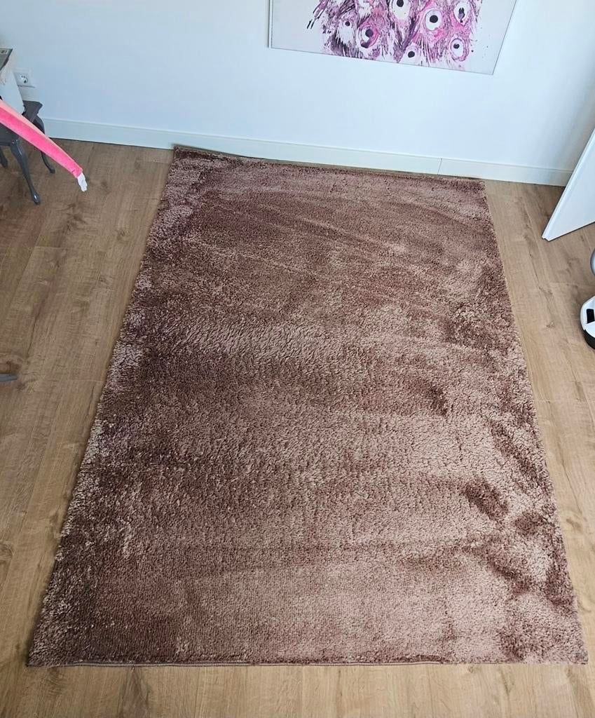 Vloerkleed Teddy donkerbruin Leenbakker 160 x 230 cm, Huis en Inrichting, Stoffering | Tapijten en Kleden, Ophalen, Bruin, 150 tot 200 cm