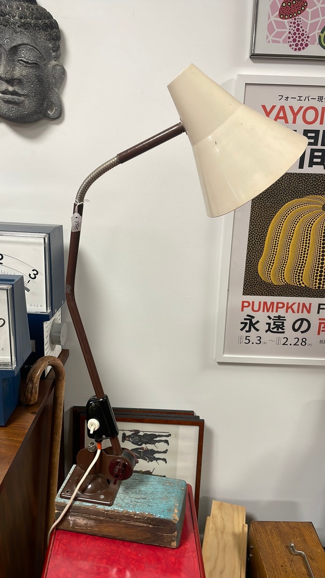 Vintage DDR werklamp, Ophalen of Verzenden