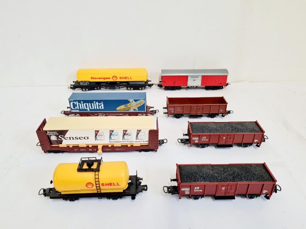 Lima H0 8x wagons, Hobby en Vrije tijd, Modeltreinen | H0, Gebruikt, Gelijkstroom, Wagon, Ophalen of Verzenden