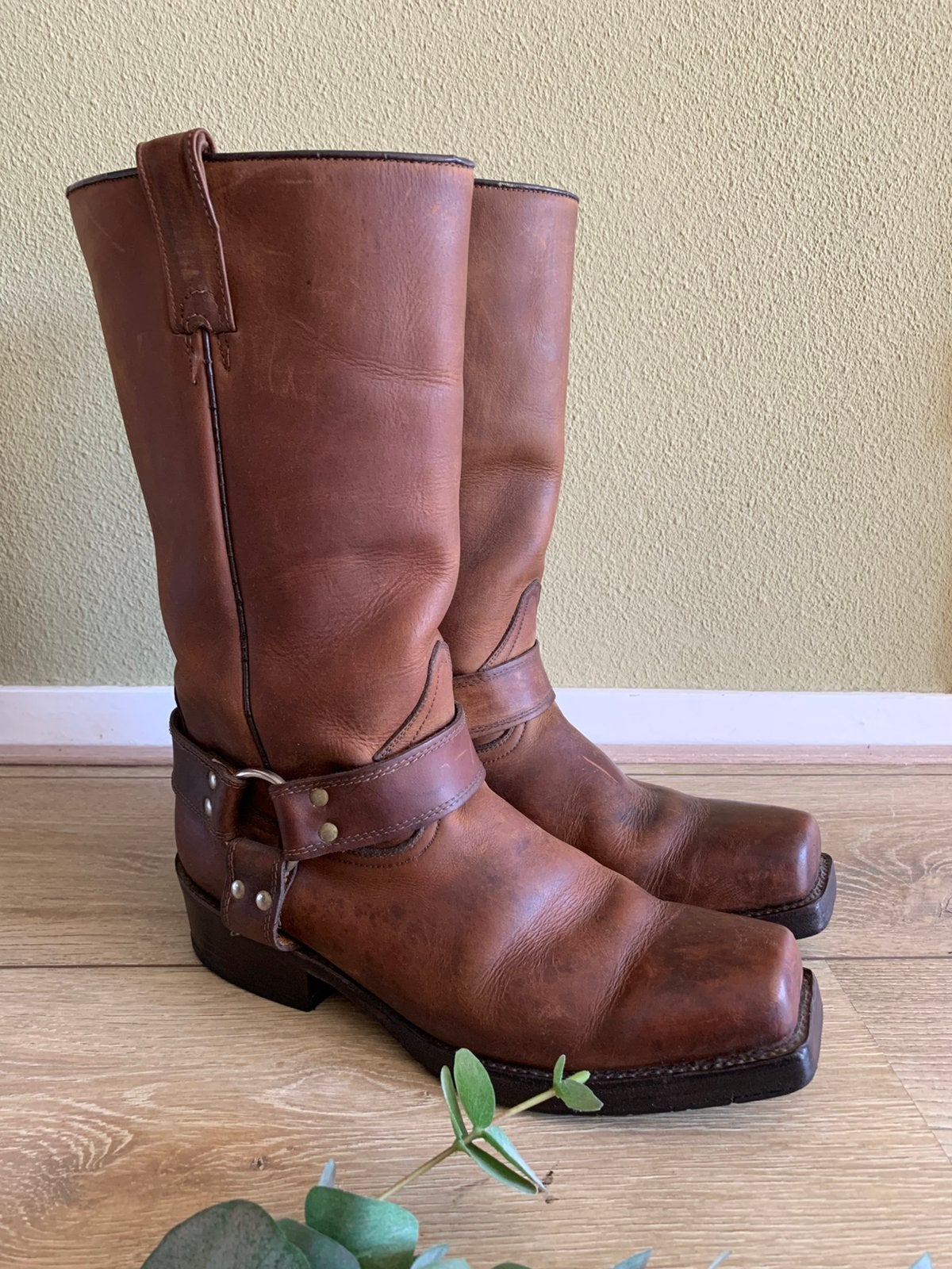 Buffalo bikerboots 44 western boots bohemian laarzen, -, Boots, Ophalen of Verzenden, Zo goed als nieuw