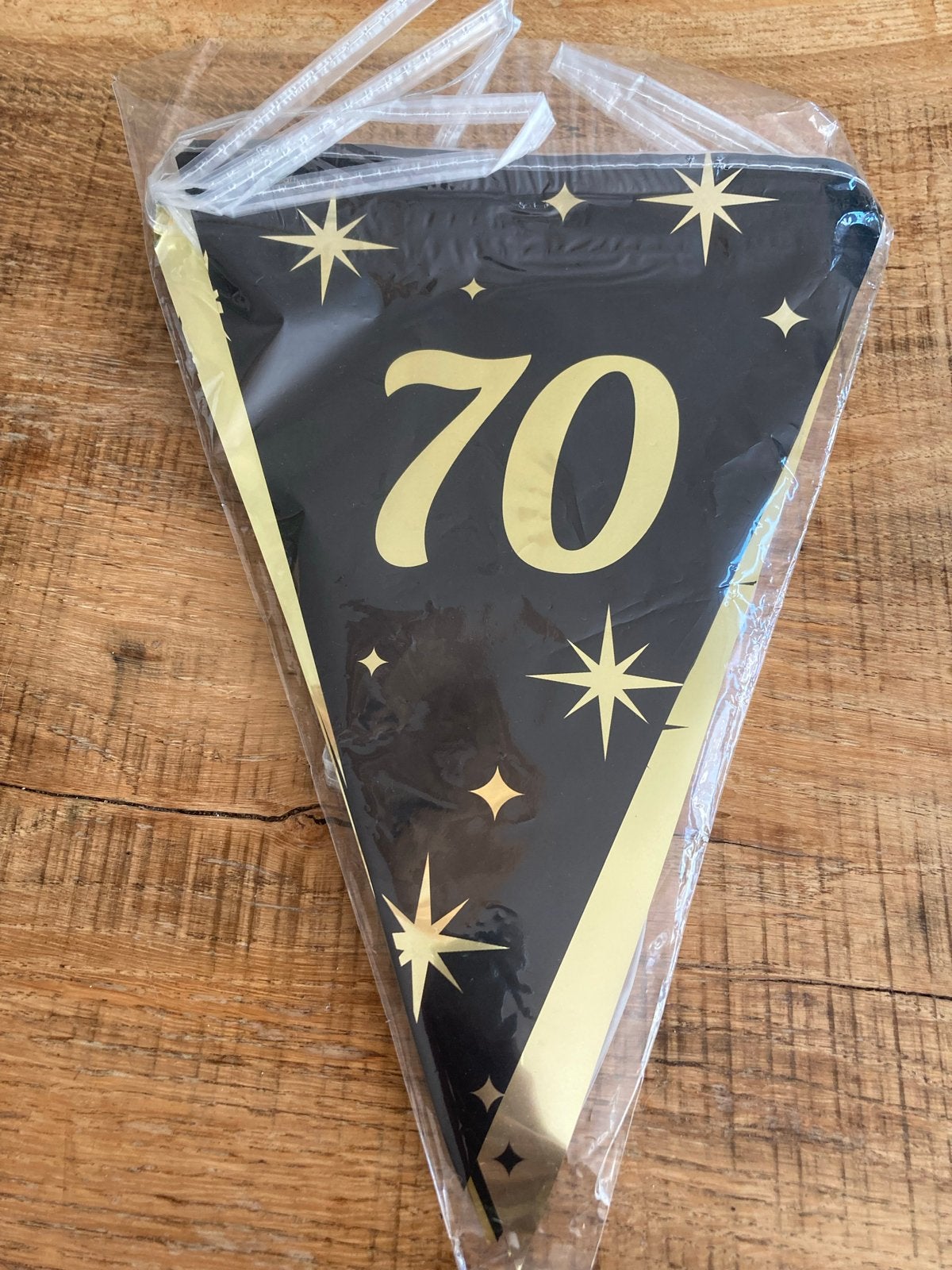 Slinger 70 jaar - Zwart/Goud - Verjaardagsdecoratie, Ophalen, Nieuw, Versiering, Verjaardag