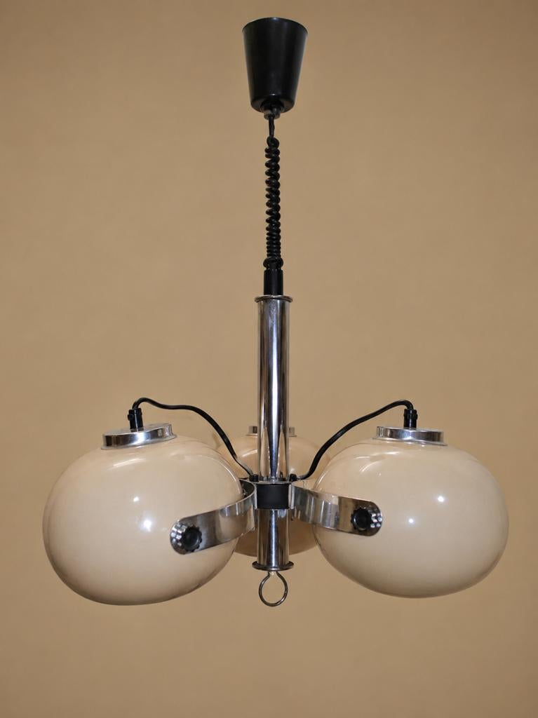 Vintage Dijkstra hanglamp, Huis en Inrichting, Lampen | Hanglampen, Ophalen of Verzenden, Zo goed als nieuw, Minder dan 50 cm