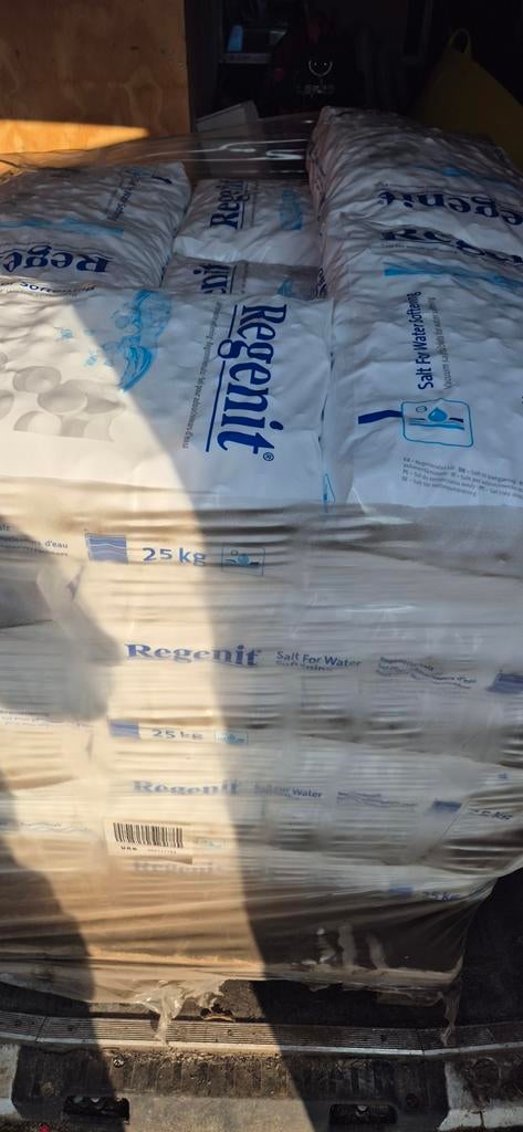 Regenit zout voor waterontharder - 25 kg zakken, Witgoed en Apparatuur, Waterontharders, Ophalen, Nieuw, Waterontharder met zout