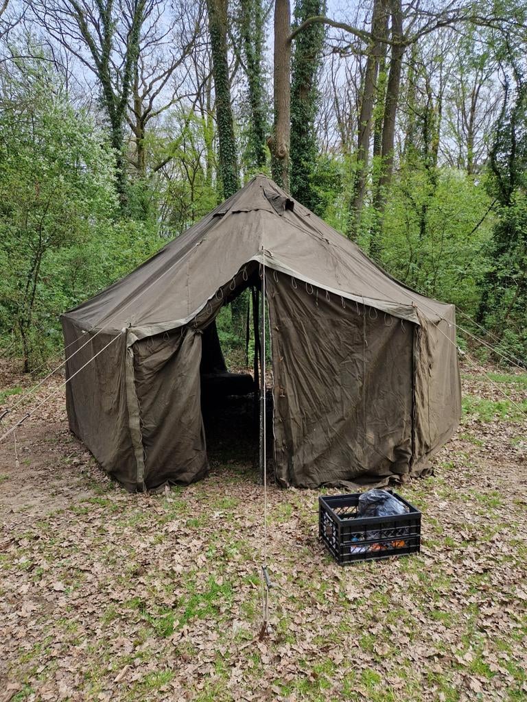 Legertent, Ophalen