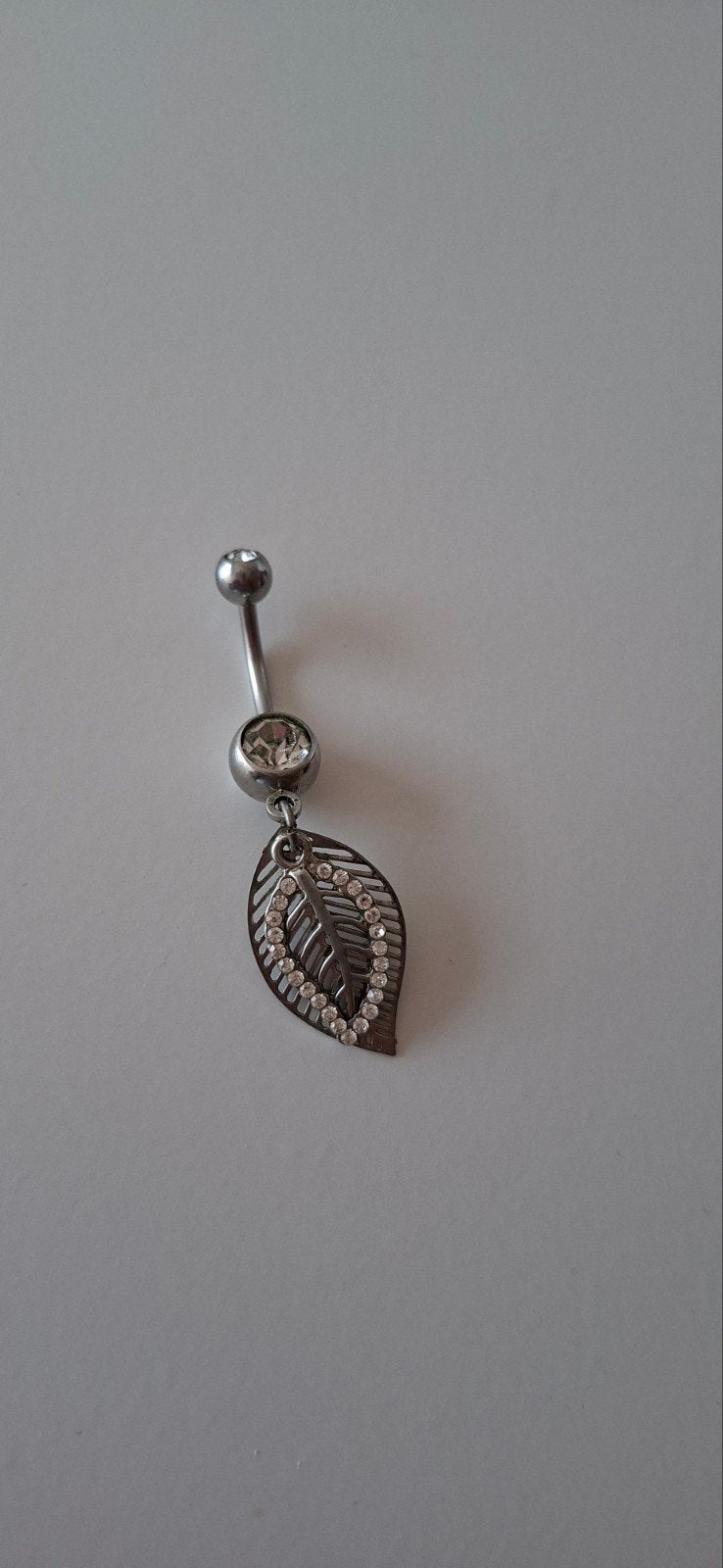 Mooie leuke Navelpiercing zilver, Navelpiercing, Ophalen of Verzenden, Zo goed als nieuw, Zilver