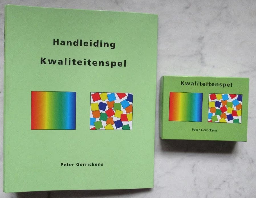 Kwaliteitenspel + handleiding Kwaliteitenspel, Ophalen of Verzenden, Zo goed als nieuw, Sociale psychologie, Peter Gerrickens