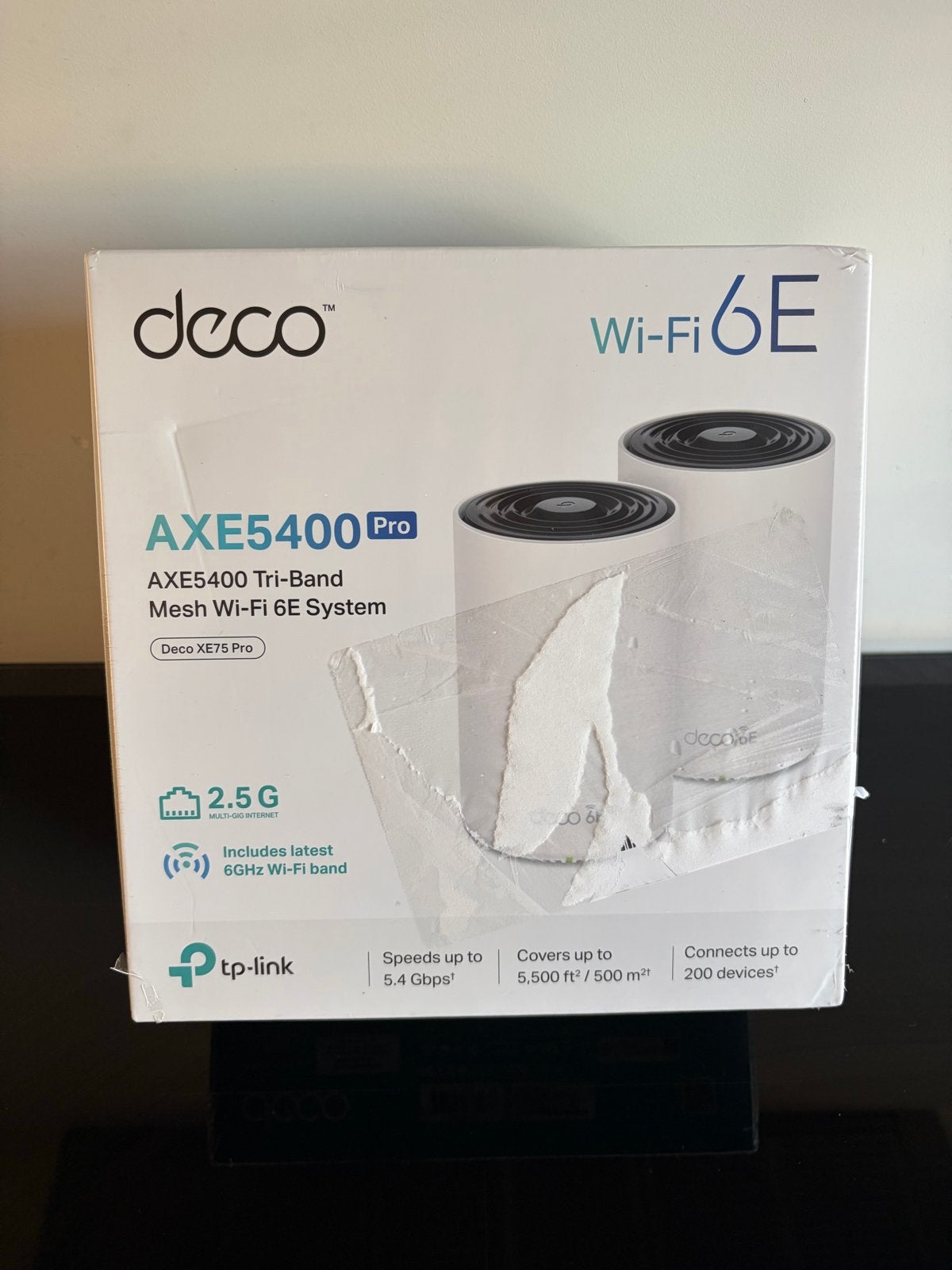 TP-Link Deco XE75 Pro AXE5400 Tri-Band Mesh Wi-Fi 6E, Computers en Software, Routers en Modems, Verzenden, Nieuw, Router
