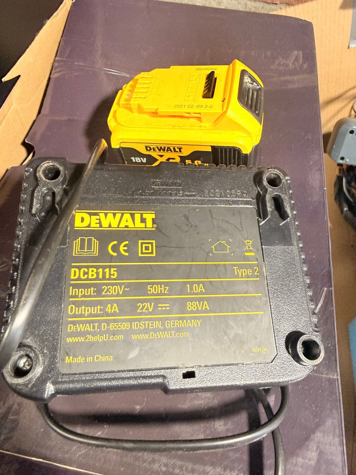 DeWalt accu (gereedschap accu en lader), Ophalen of Verzenden, Gebruikt, Overige typen