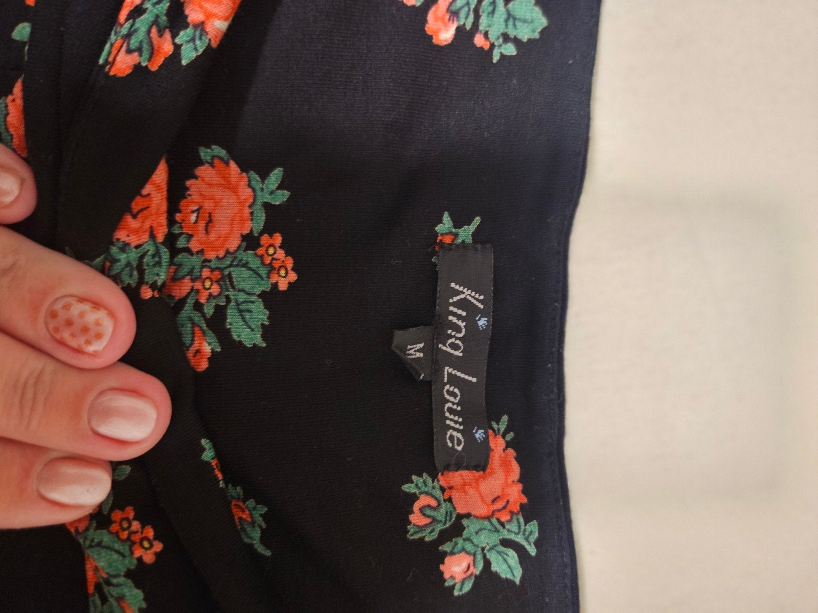 King Louie rok met bloemenprint - Maat M, Kleding | Dames, Maat 38/40 (M), Zwart, Ophalen of Verzenden, Zo goed als nieuw
