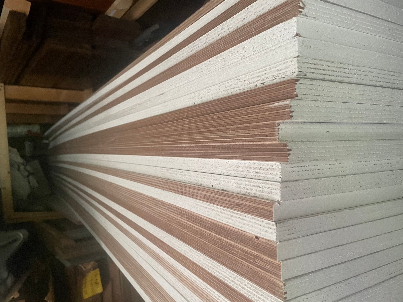 Partij boeistroken multiplex okoume lengte 310 cm nieuw, Ophalen, Minder dan 25 mm, Nieuw, 200 tot 250 cm