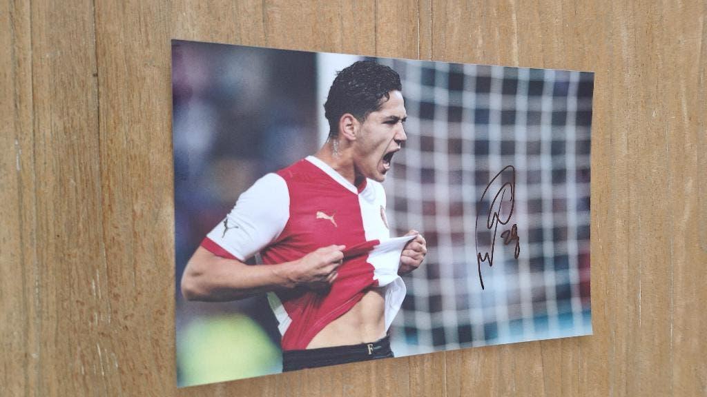 Foto 20x30 cm met handtekening; Anass Achahbar # Feyenoord, Ophalen of Verzenden, Nieuw, Feyenoord, Overige typen