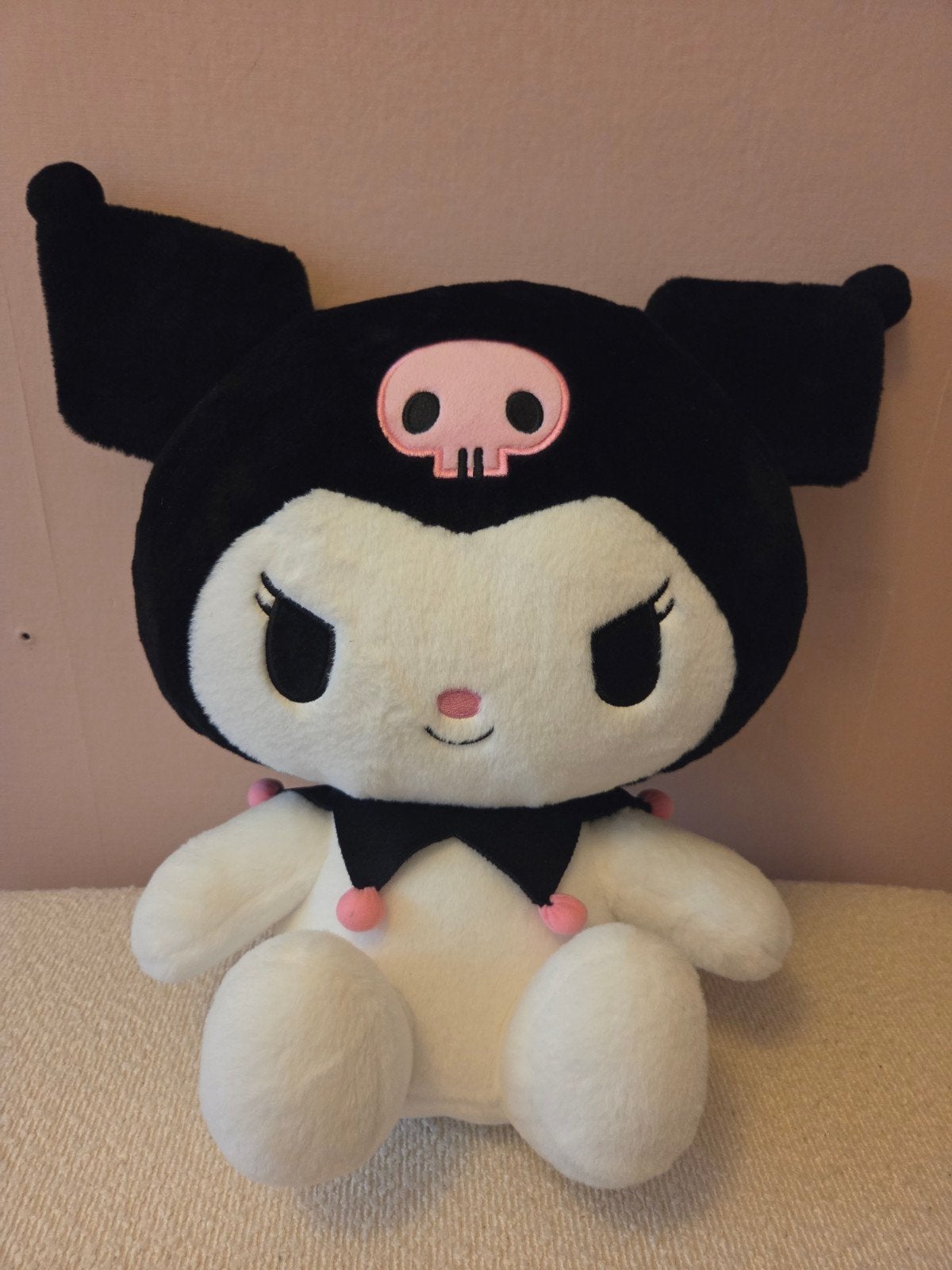Miniso Kuromi Knuffel - Sanrio Licentie 40cm, Overige merken, Overige karakters, Overige typen, Ophalen of Verzenden