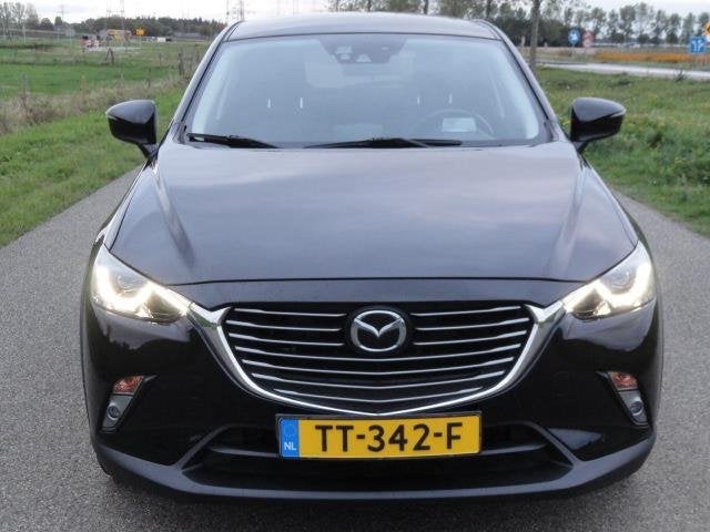 Mazda CX-3 1.5 SkyActiv-D SkyLease+ Full LED I NAVIG I LEER, Auto's, Voorwielaandrijving, 4 cilinders, Zwart, Leder