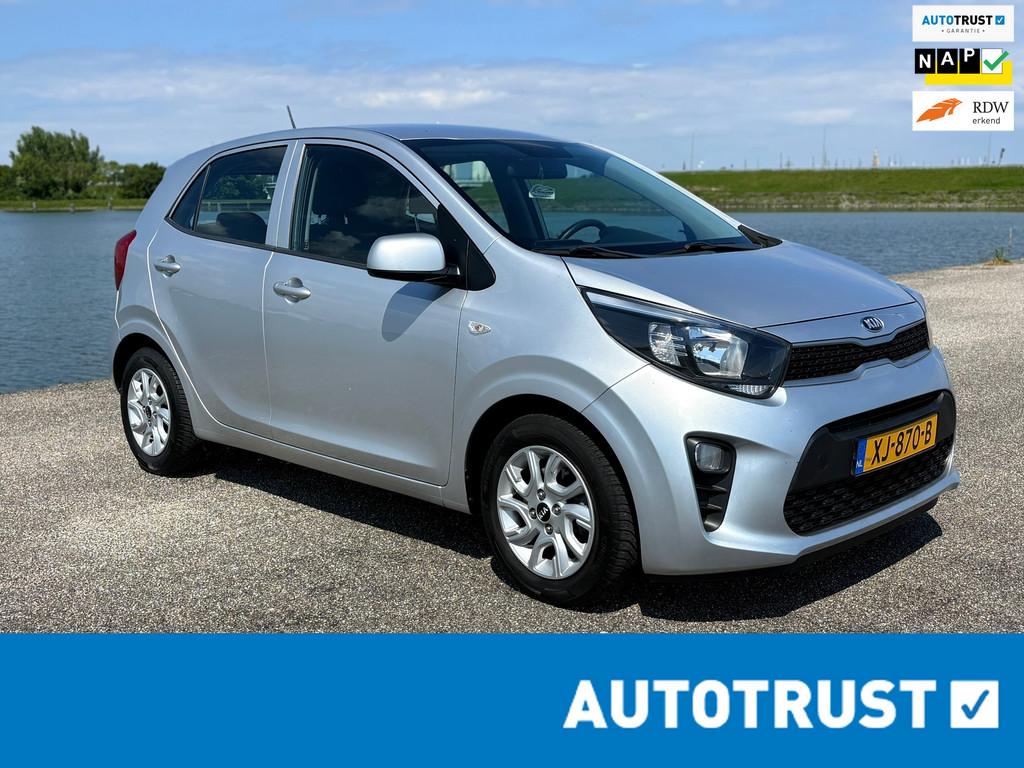 Kia Picanto 1.0 CVVT EconomyPlusLine/Velgen/Airco/NL/1eig/NA, Auto's, Stof, Gebruikt, 4 stoelen, Bedrijf