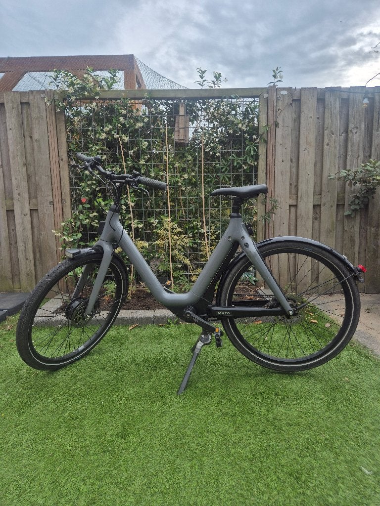 Elektrische fiets Stella Muto grijs, Gebruikt, 51 tot 55 cm, 30 tot 50 km per accu, Ophalen