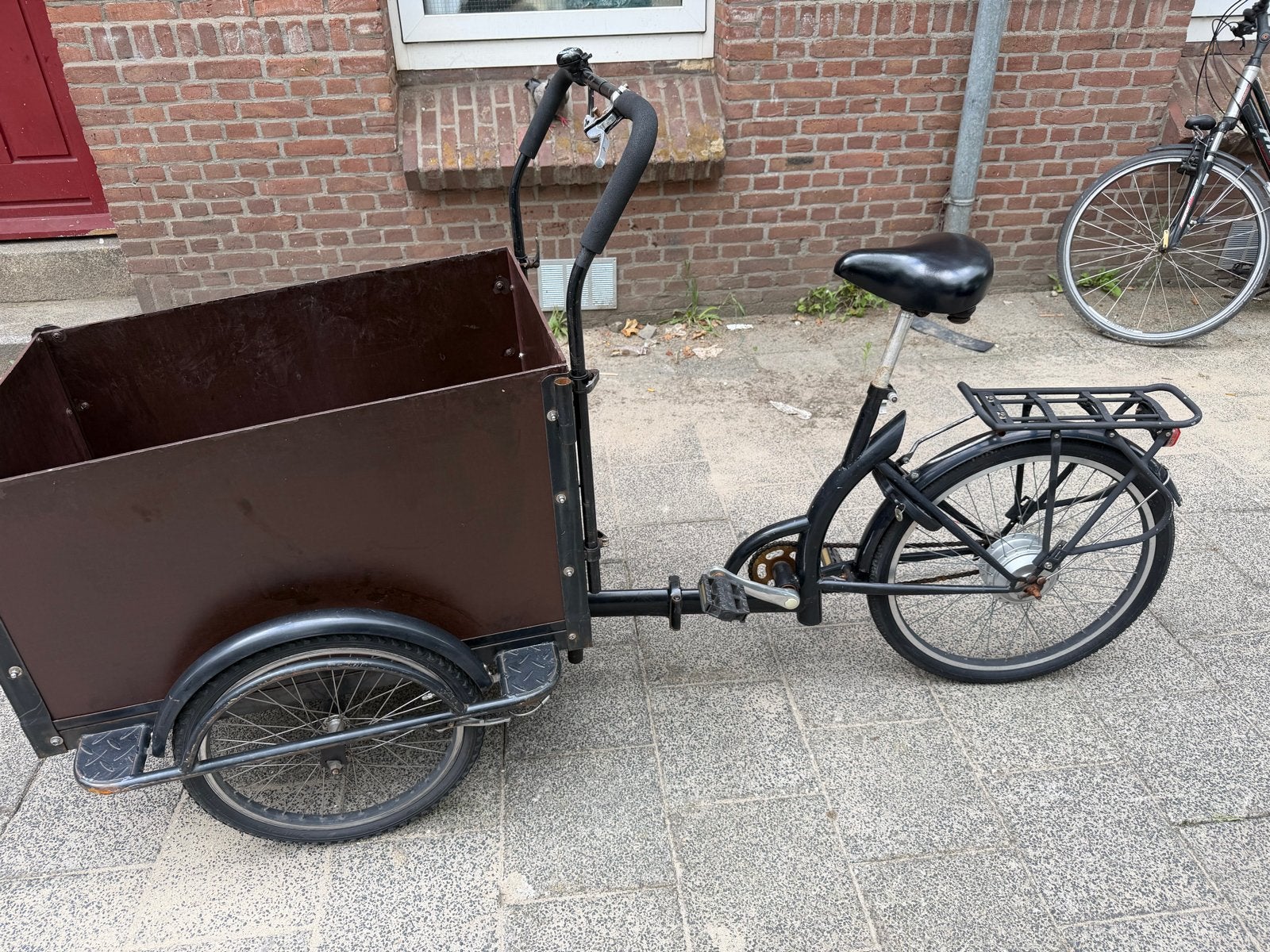 Bakfiets met grote bak - Ideaal voor kinderen/goederen, Fietsen en Brommers, Overige merken, Terugtraprem, Gebruikt, Goederen