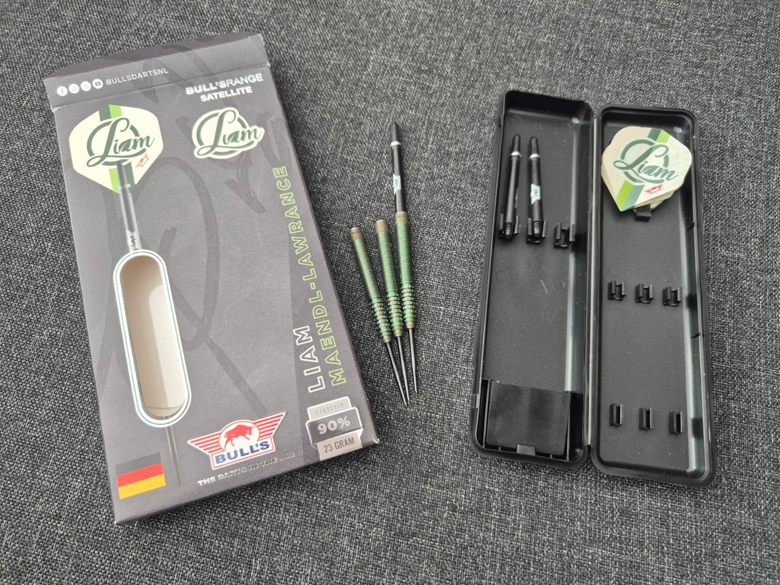 Bulls Liam Maendl-Lawrance Darts 23 gram, Ophalen of Verzenden, Gebruikt, Pijlen