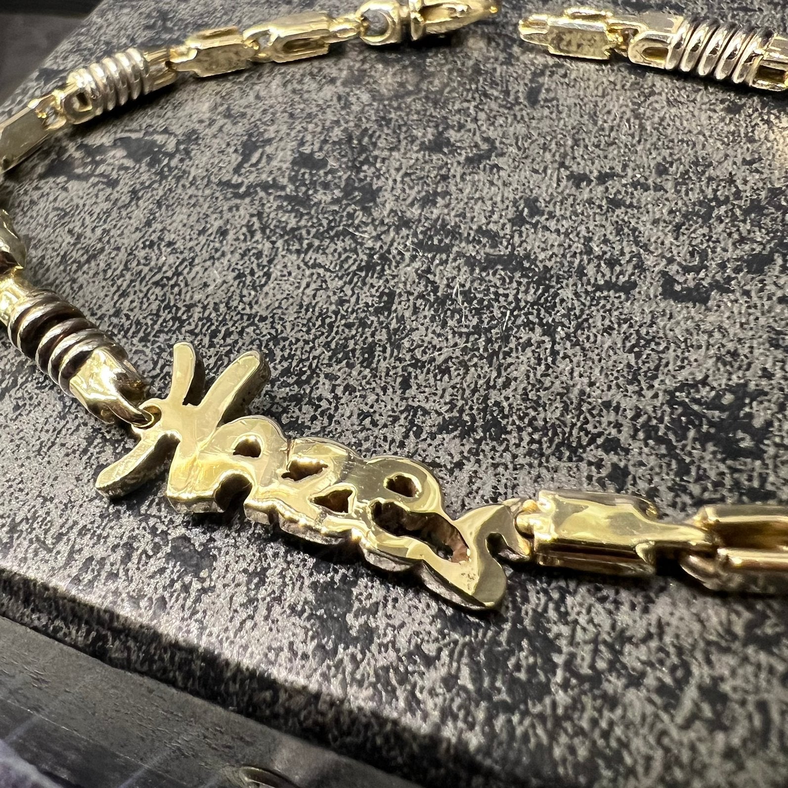 14k gouden armband andre hazes armband massief met hoed, Ophalen of Verzenden, Zo goed als nieuw, Goud